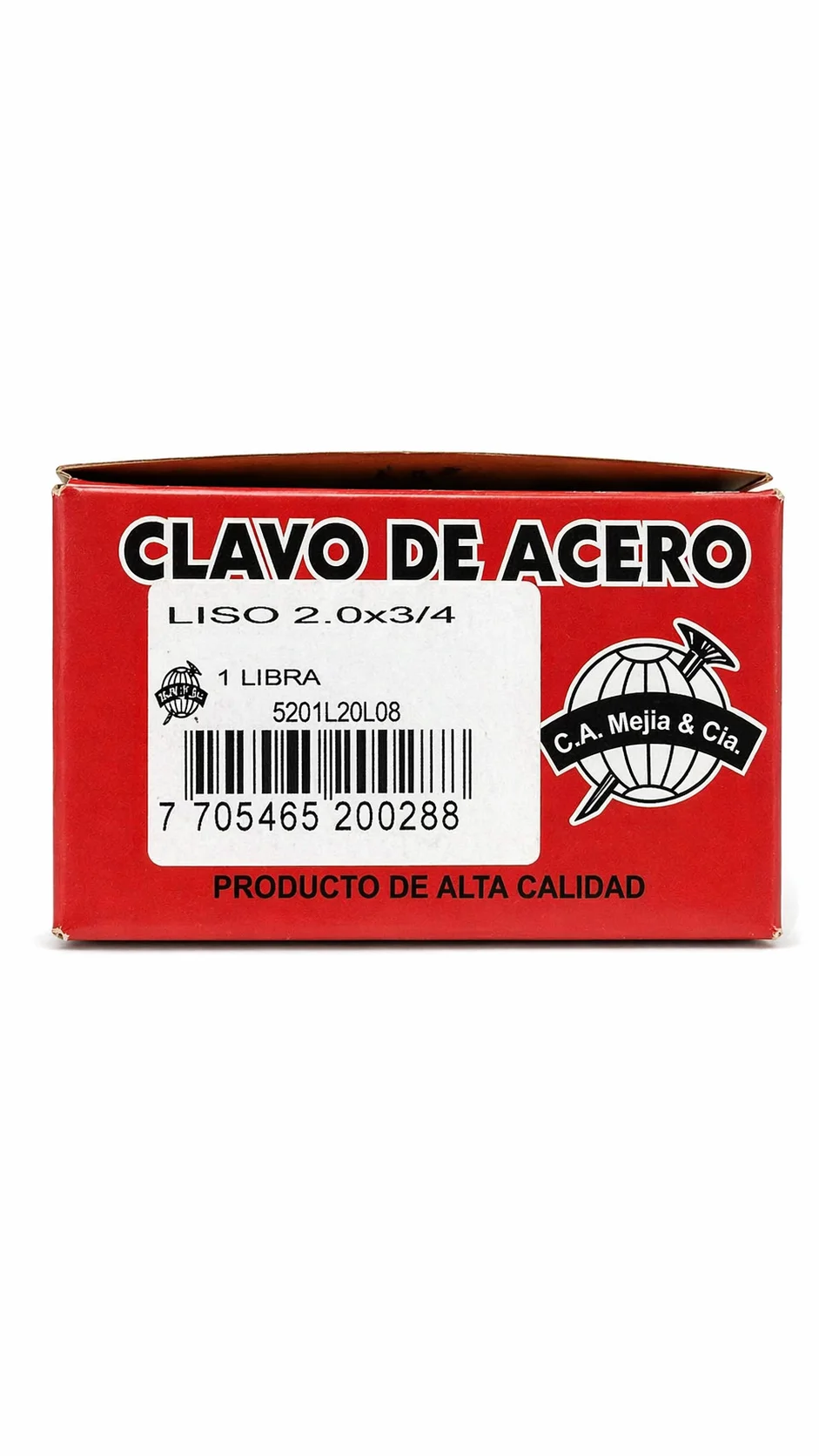 Clavo de acero 3/4 Caja  500gr negro